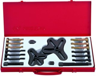 KING TONY ZESTAW ŚCIĄGACZY DO KOŁA KIEROWNICY 18CZ. KASETA