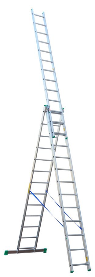 DRABEX DRABINA ALUMINIOWA 3-ELEMENTOWA 897CM 13+13+13 SZCZEBLI