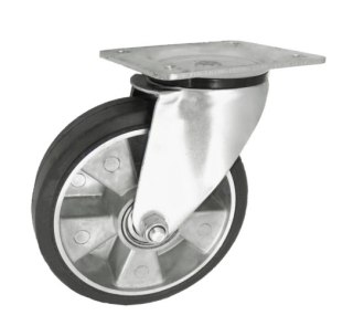 UN KOŁO ALUMINIUM-GUMA 180MM, OBUDOWA SKRĘTNA A52G