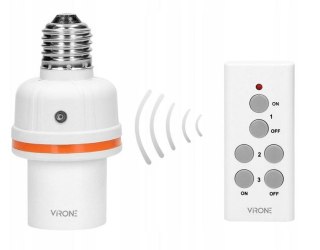VIRONE BEZPRZEWODOWE GNIAZDO ŻARÓWKI VIRONE RS-6 + PILOT
