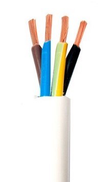 ELPAR PRZEWÓD MIESZKANIOWY H03VV-F OMY 4X0,75 BIAŁY 300/300V