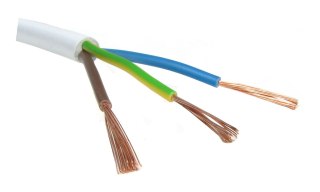 ELPAR PRZEWÓD MIESZKANIOWY H03VV-F OMY 3X1,0 BIAŁY 300V