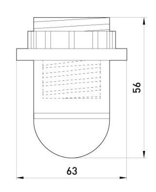 ENEXT OPRAWKA PLASTIKOWA Z PIERŚCIENIEM E14 BIAŁA