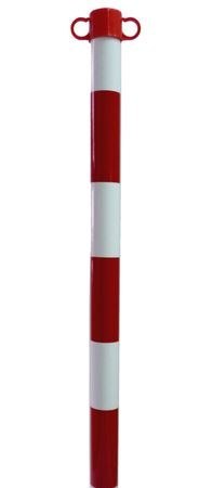 UN SŁUPEK OSTRZEGAWCZY ROAD-POST-WC BIAŁO-CZERWONY