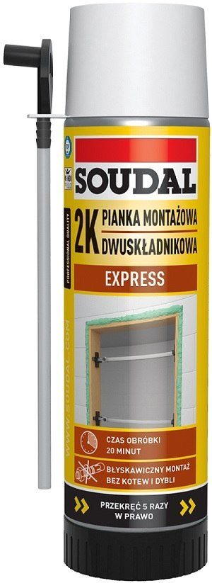 SOUDAL PIANKA MONTAŻOWA 2K DWUSKŁADNIKOWA 400ML