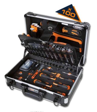 BETA ZESTAW NARZĘDZI WARSZTATOWYCH W WALIZCE EASY 100SZT.