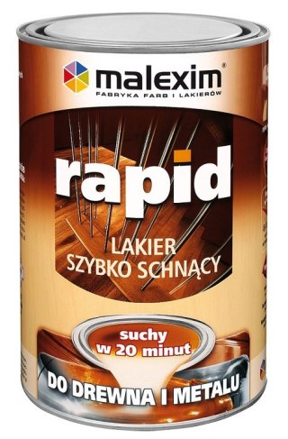 MALEXIM SZYBKOSCHNĄCY BEZBARWNY LAKIER ALKIDOWY RAPID POŁYSK 0.70L
