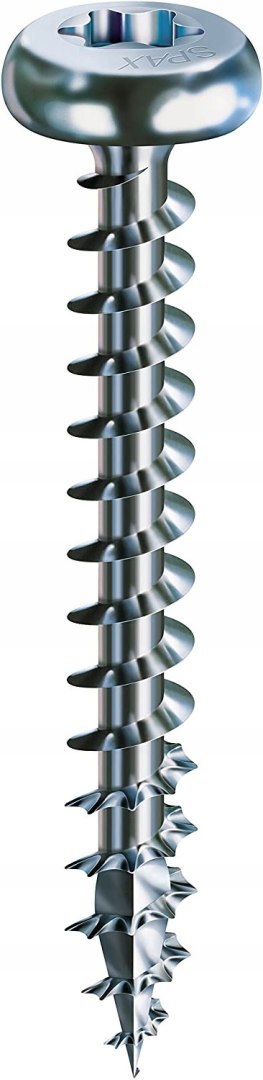 SPAX WKRĘT ŁEB PÓŁKULISTY (1000) OCYNK BIAŁY 4.0*35MM HB TX MINI