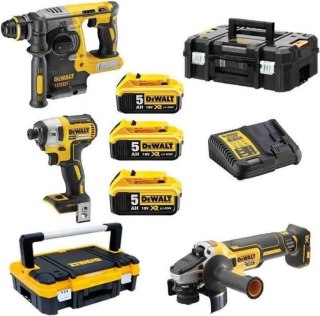 DEWALT ZESTAW NARZĘDZI 18V XR DCF887N + DCH273 + DCG405 3*5.0AH