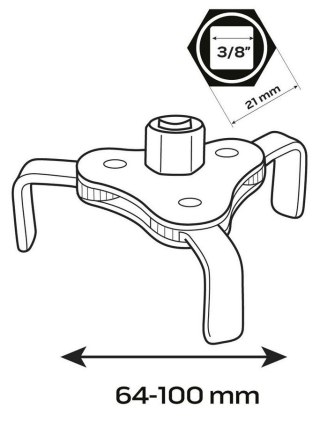 NEO KLUCZ DO FILTRA OLEJU 64-100 MM