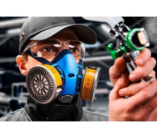 NEO PÓŁMASKA SILIKONOWA Z MIEJSCEM NA DWA POCHŁANIACZE