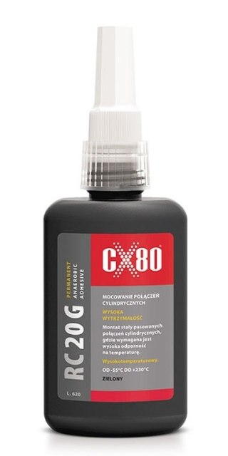 CX-80 KLEJ RC20G ANAEROBOWY 10 ML ZIELONY,MONTAŻ ŁOŻYSK, PIERŚCIEN
