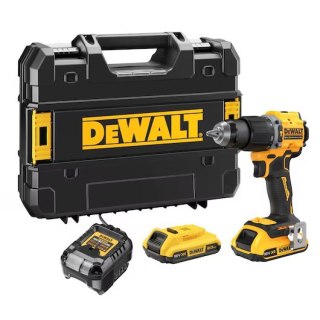 DEWALT AKUMULATOROWA WIERTARKO-WKRĘTARKA Z UDAREM XR 18V 2*2.0AH