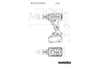 METABO WIERTARKO-WKRĘTARKA AKUMULATOROWA BS 18 LTX-3 BL Q I 0*AH