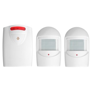 ORNO ZESTAW CZUJNIKÓW RUCHU Z SYGNALIZACJĄ BEZPRZEWO. IP44, 120M