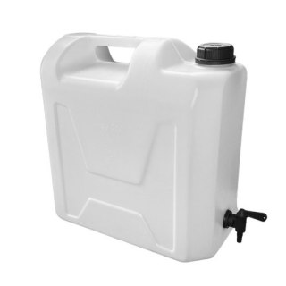 UN KANISTER NA WODĘ Z KRANEM PLASTIKOWYM. 20L 3/4''