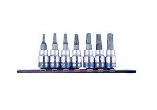 KING TONY KPL. NASADEK 1/4'' TORX Z OTWOREM,7 SZT T10-740 NA SZYNIE