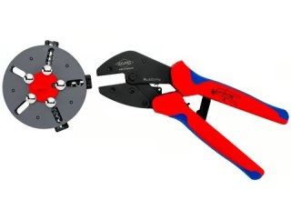 KNIPEX SZCZYPCE DO ZAGNIATANIA Z MAGAZYNKIEM WYMIENNYM, FOTOWOL.