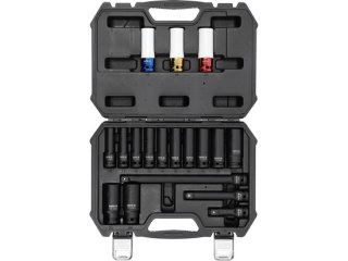 YATO ZESTAW NASADEK UDAROWYCH DŁUGICH 1/2'' 18 SZT.
